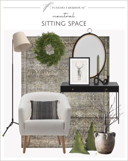 Start with a neutral base and add your favorite holiday accent colors. 

Accent chairs, area rug, candle decor, throw pillows, neutral pillows, wall mirrors, console table, floor lamps, holiday art, pottery vase, prelit branch trees, holiday decor, home decor, Christmas decor  

#LTKHoliday #LTKstyletip #LTKhome