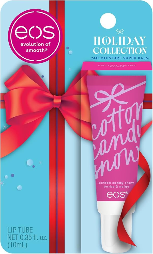 eos Holiday Super Balm- Cotton Candy Snow, Lip Sleeping Mask, 0.35 fl oz | Amazon (US)