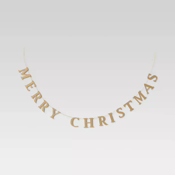 Brass Merry Christmas Garland - Threshold™ | Target