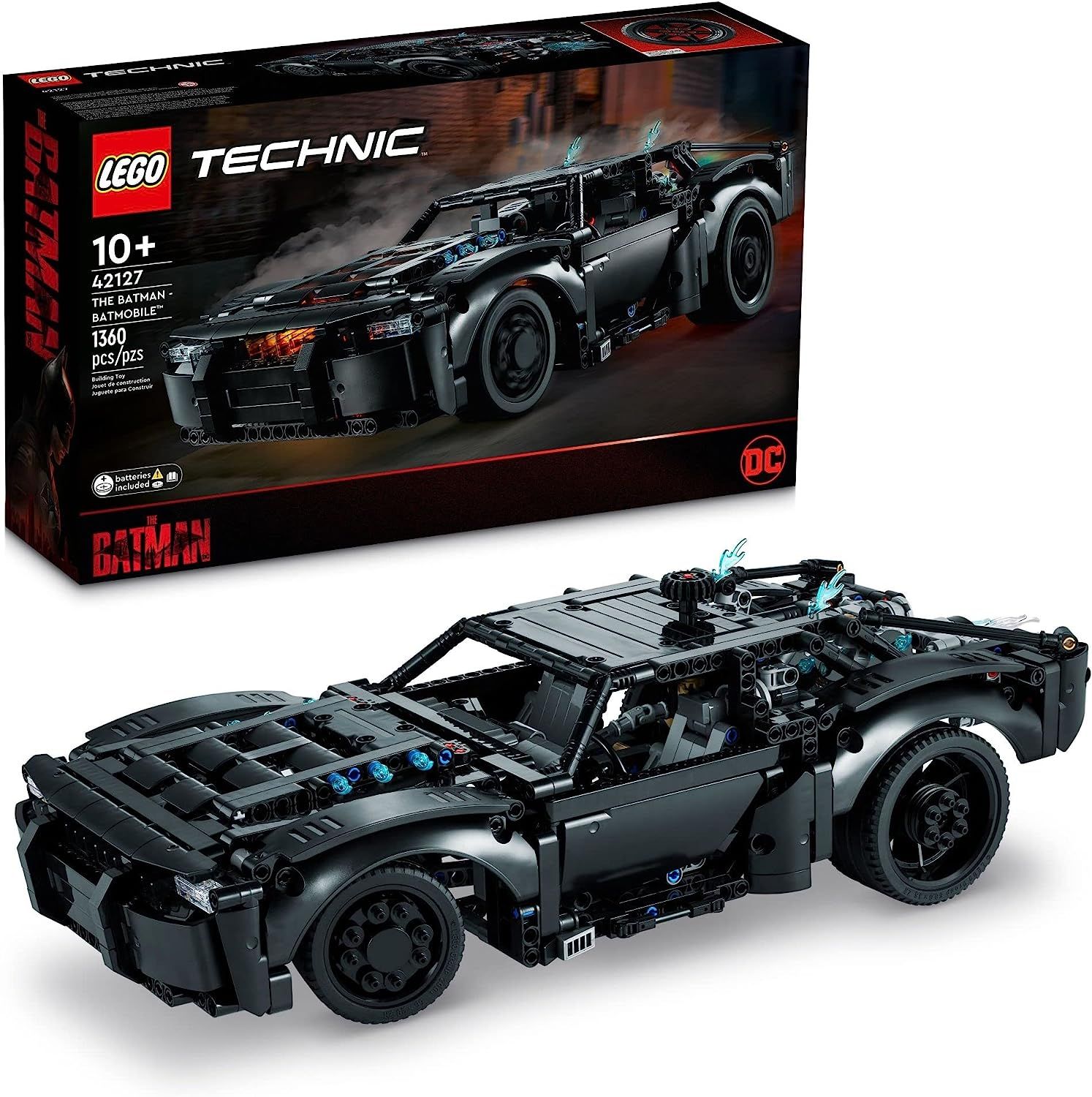 LEGO Technic The Batman - Batmobile 42127 Building Toy Set for Kids, Boys, and Girls Ages 10+ (1,... | Amazon (US)
