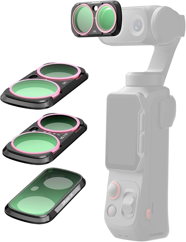 TELESIN CPL + VND 2-32 + 1/4 Black Mist Filter Set for Insta360 Luna Ultra, Magnetic Lens Filters... | Amazon (US)