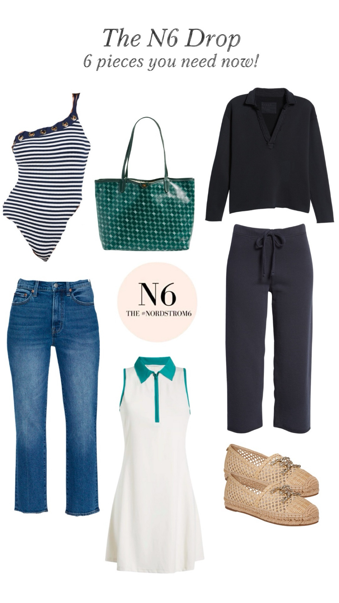 The N6 February Drop is here and features resort wear! 

How cute is the drop? 
It all started with a designer-inspired tote in many colors and chic espadrilles that are so comfortable (fit tts). 

Straight jeans are next and trending. This style is a perfect ankle length for petites. If you are taller, they will be slightly cropped. I love wearing Pistola jeans so I'm excited to share this denim with you. It runs tts and has some stretch. 

The travel set is made of soft triple fleece and is a casual-chic set to wear when traveling or lounging at home.  Frank & Eileen uses sustainable and quality fabrics that you will for years. 

Give this tenniscore dress a try!  Wear to tennis, pickleball, or on vacation.




#LTKFitness #LTKOver40 #LTKTravel