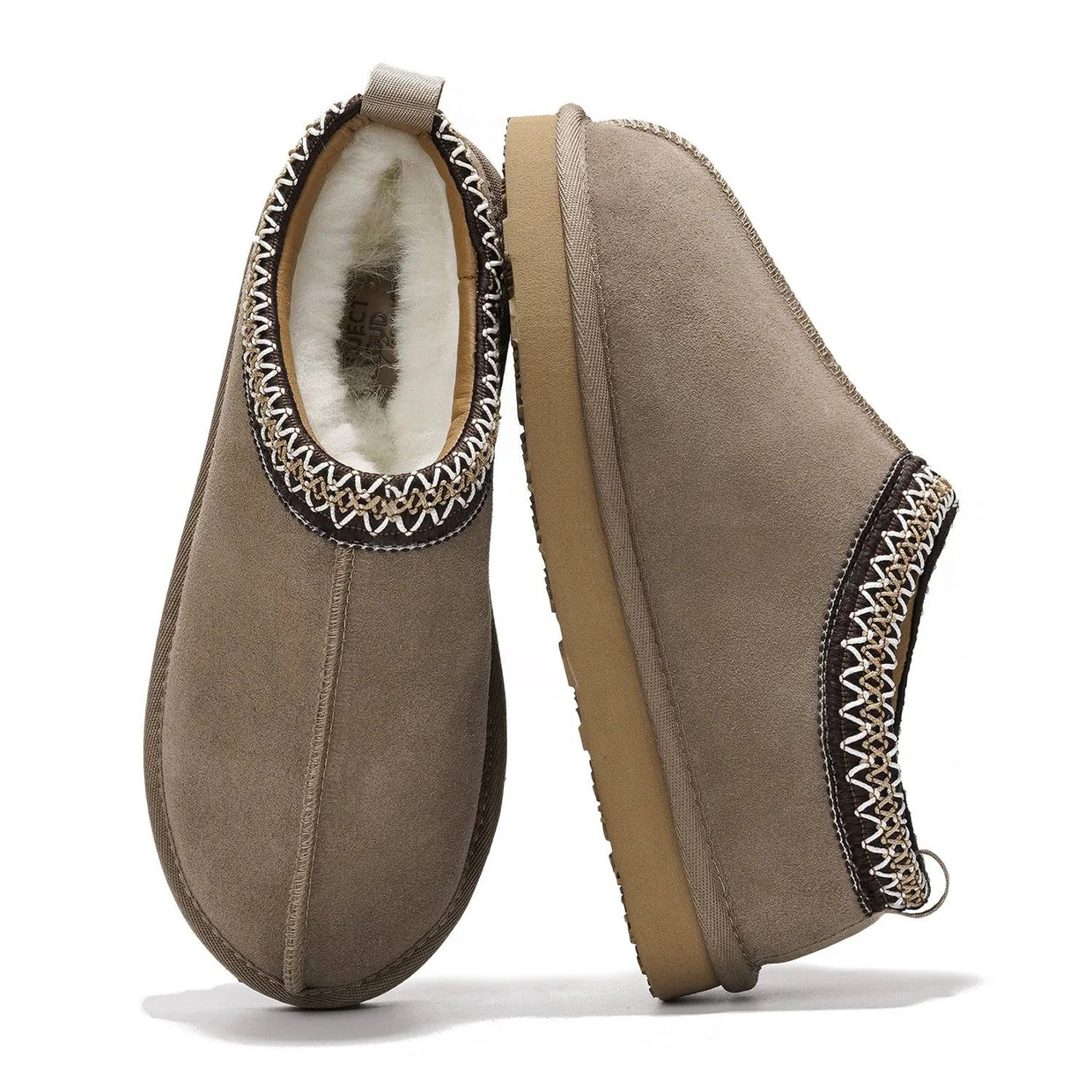 Nerita | Genuine Sheepskin Memory Foam Slippers | Project Cloud