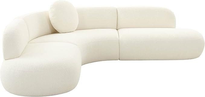 Tov Furniture Broohah Cream Boucle Sectional | Amazon (US)