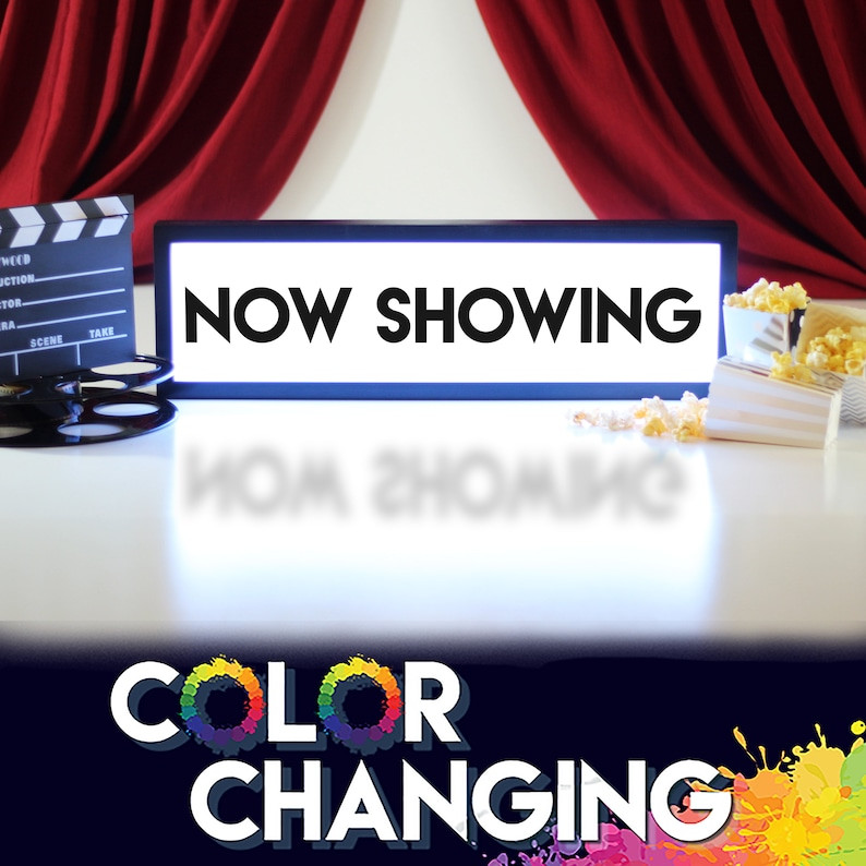 Now Showing Sign, Now Showing, Movie Sign, Movie Room Decor, Theater Room Sign, Light Up Sign, Ho... | Etsy (US)