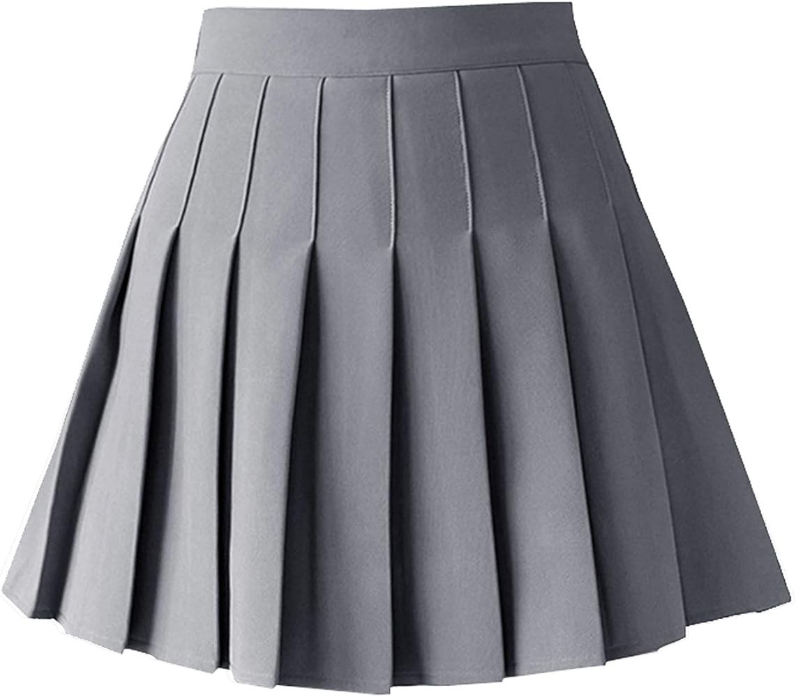 TONCHENGSD Women's High Waist Pleated Mini Skirt Skater Tennis Skirt | Amazon (US)