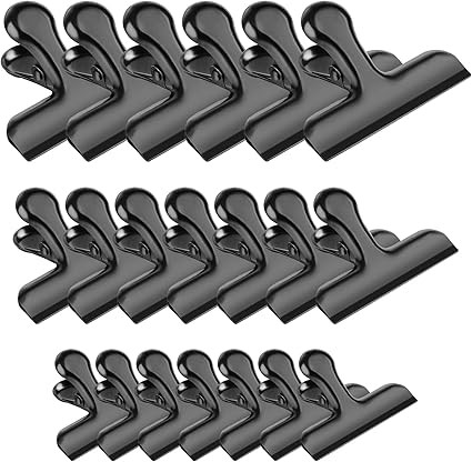 20 Pack 3 Inch Wide Stainless Steel Chip Clips Bag Clips Food Clips Heavy Duty Food Bag Clamp, Al... | Amazon (US)