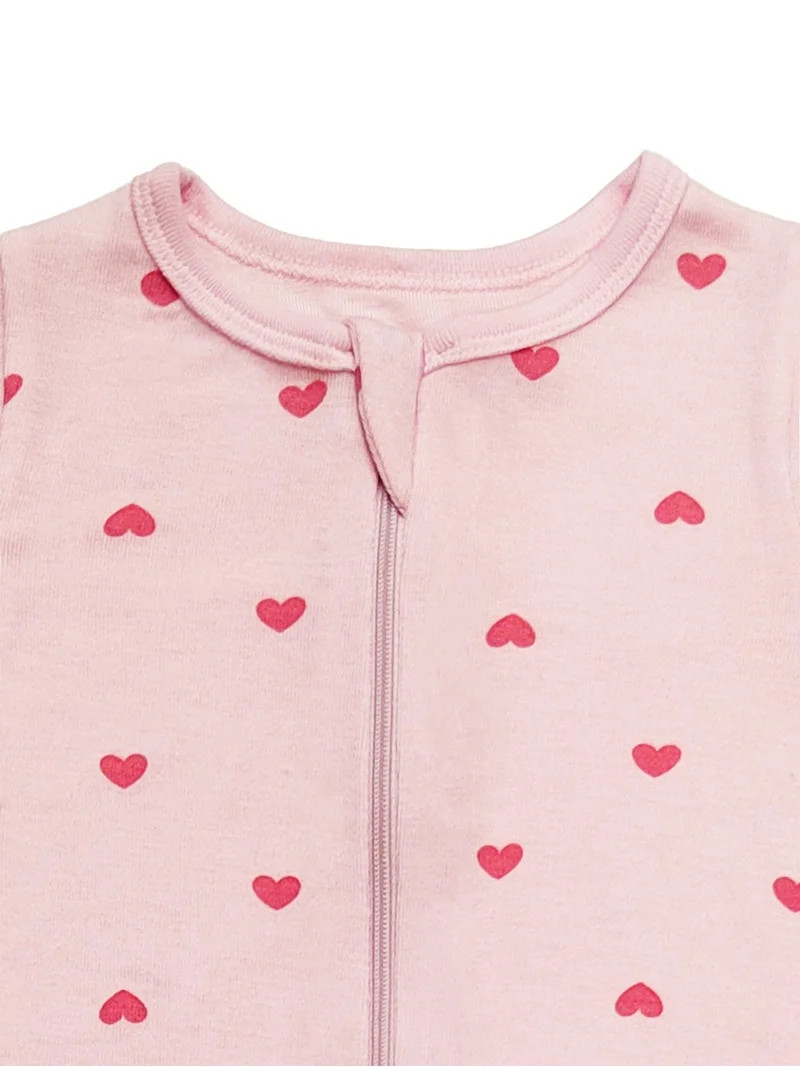 Wonder So Soft Modal by Wonder Nation Baby Gender Neutral Two-Way Zipper Footed Sleep N Play Paja... | Walmart (US)