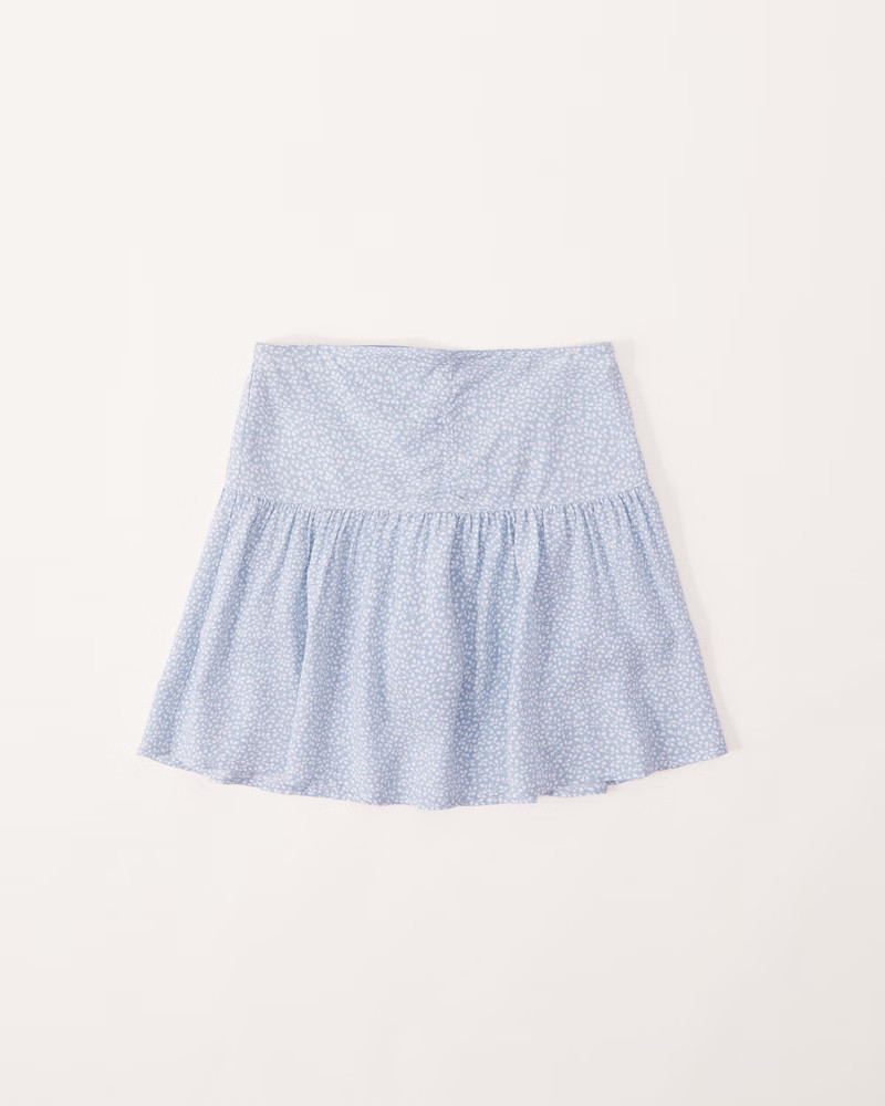 flirty ruched skort | Abercrombie & Fitch (US)