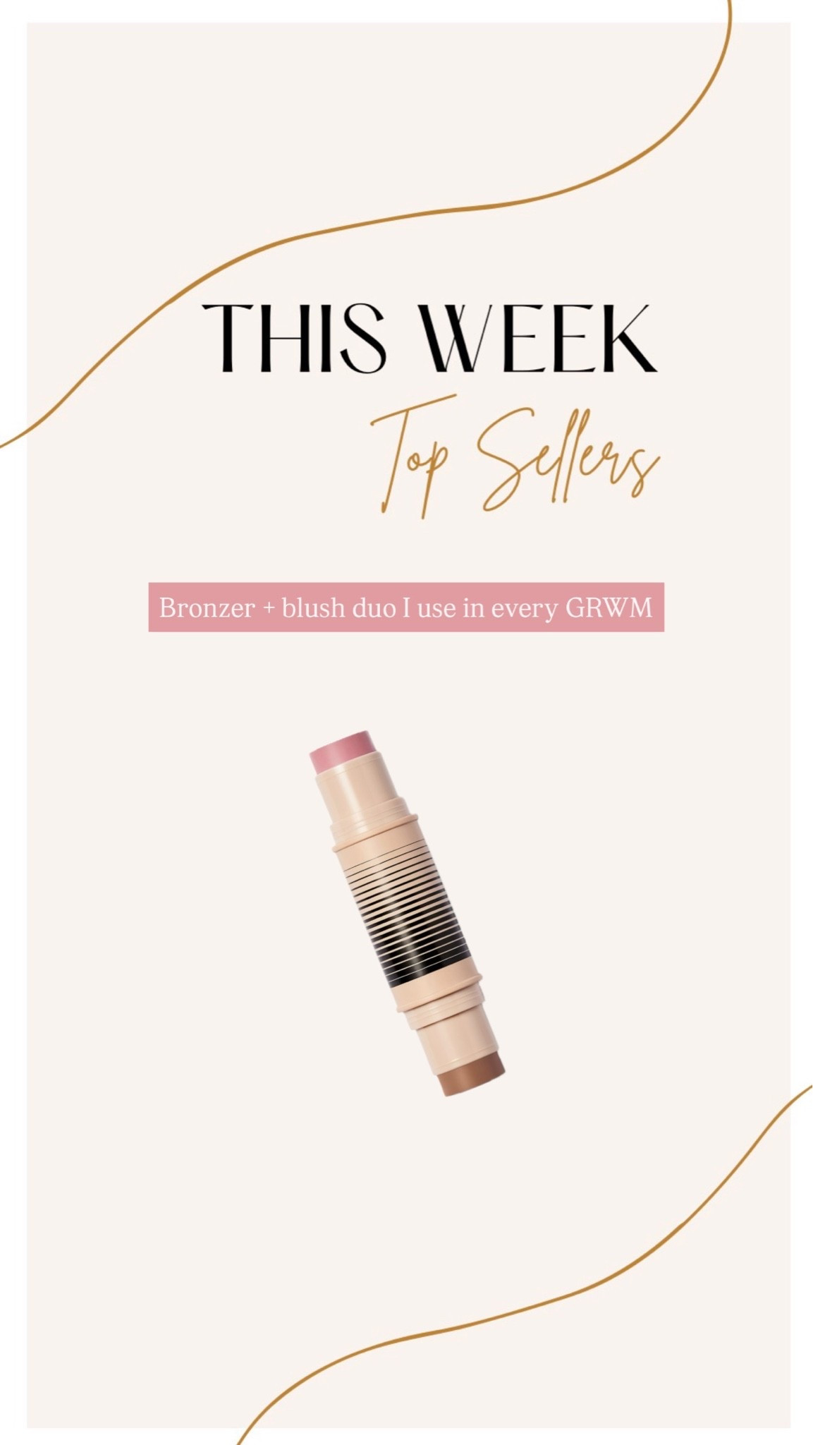 Bronzer + blush duo stick I use DAILY