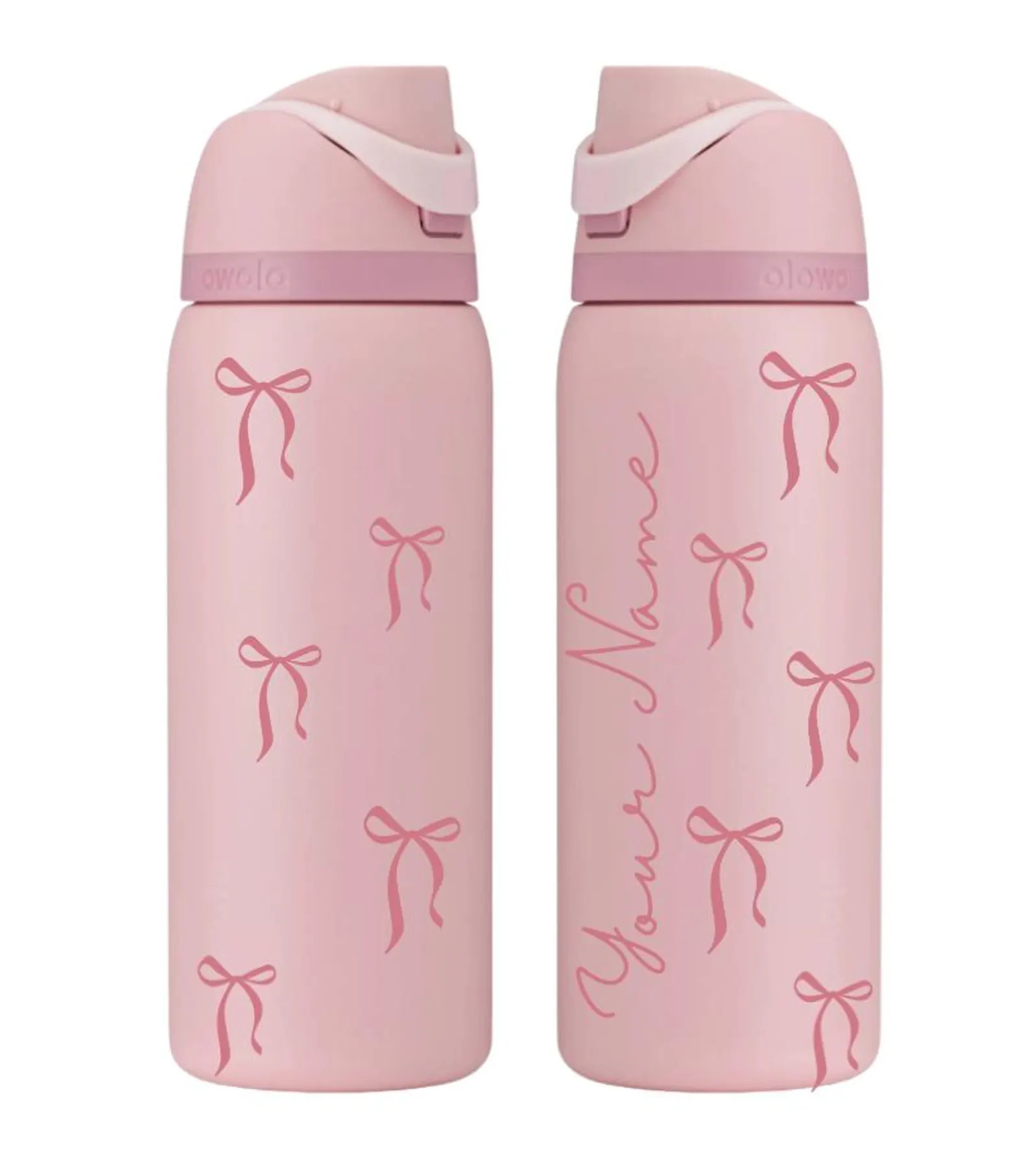 All PINK Coquette Bows 24/32 Oz Owala Bottle Personalized - Etsy | Etsy (US)