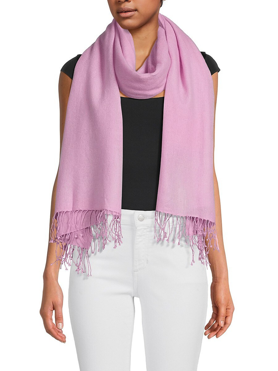 Portolano Women's Cashmere Scarf - Pink Lavender | Saks Fifth Avenue OFF 5TH
