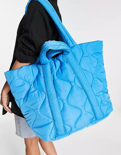 Topshop puffy onion quilt large tote | ASOS (Global)