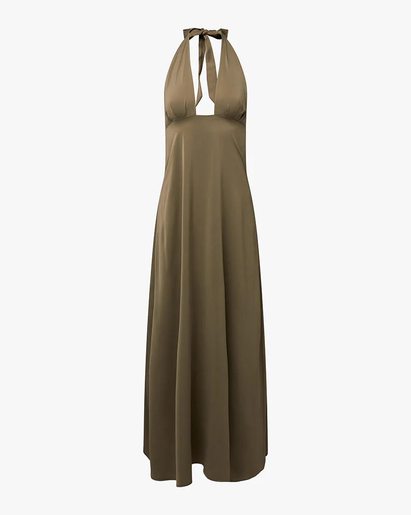 Halter Deep V Maxi Dress | We Wore What
