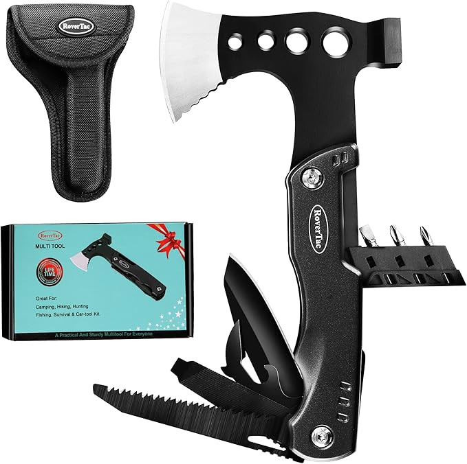 RoverTac Camping Hatchet Multitool Axe Survival Gear Christmas Gifts for Men/Women Cool Gadgets M... | Amazon (US)