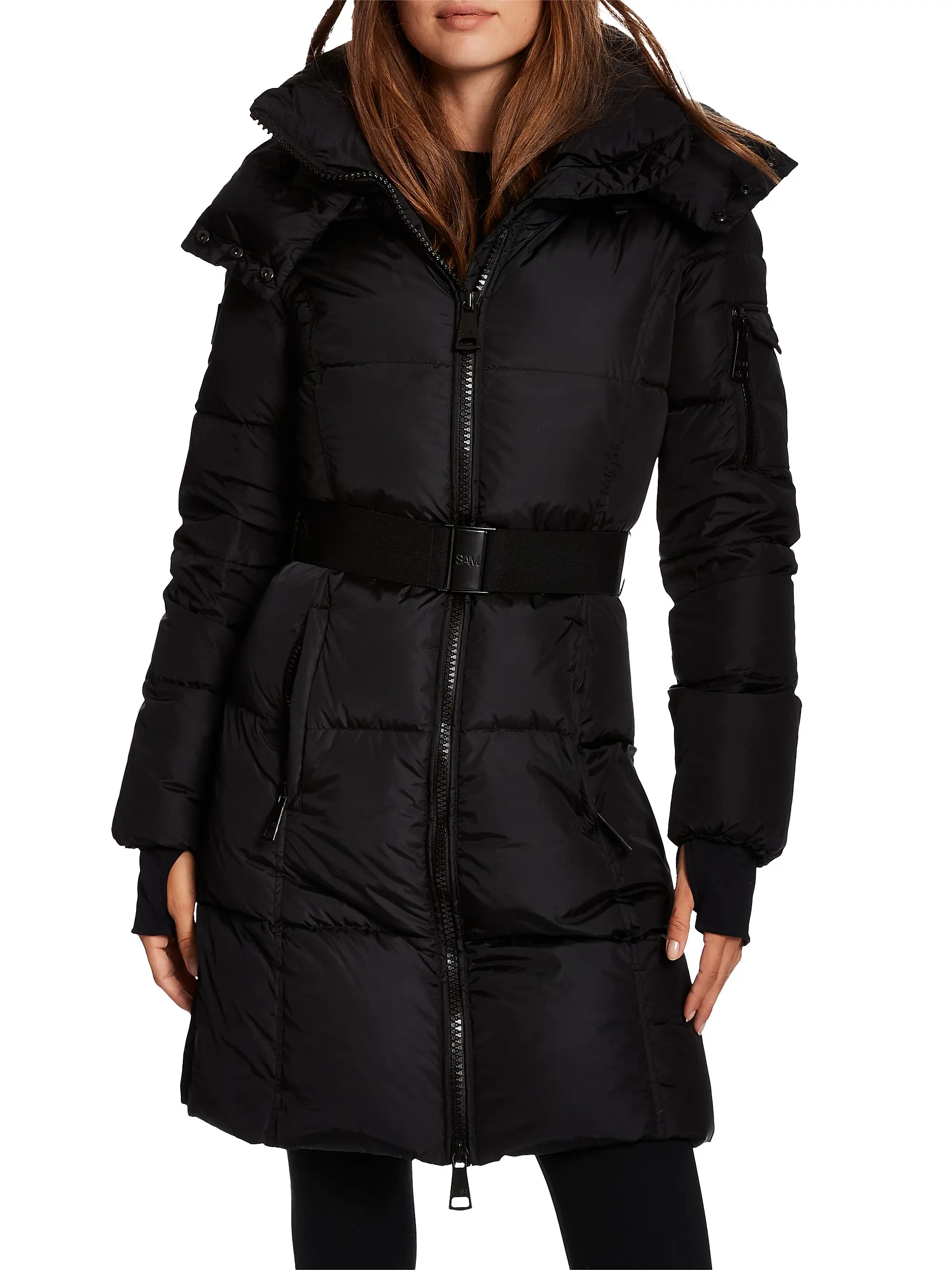 Noho Belted Matte Shell Down Puffer Coat | Saks Fifth Avenue