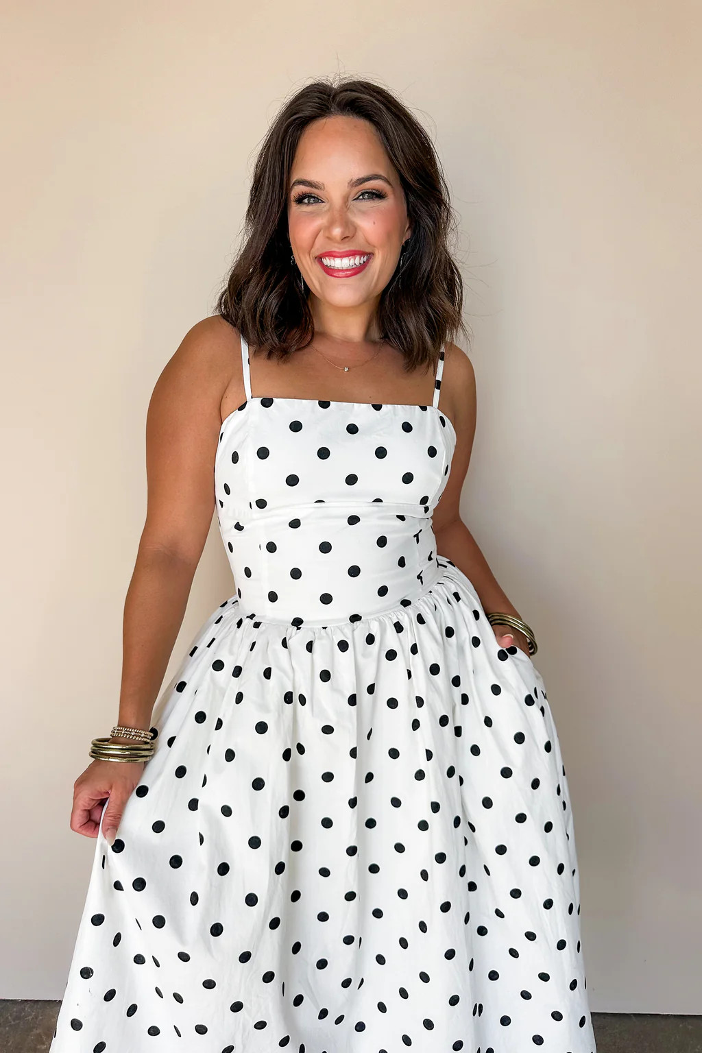 Perfectly Chic Polka Dot Dress | Jules & James Boutique
