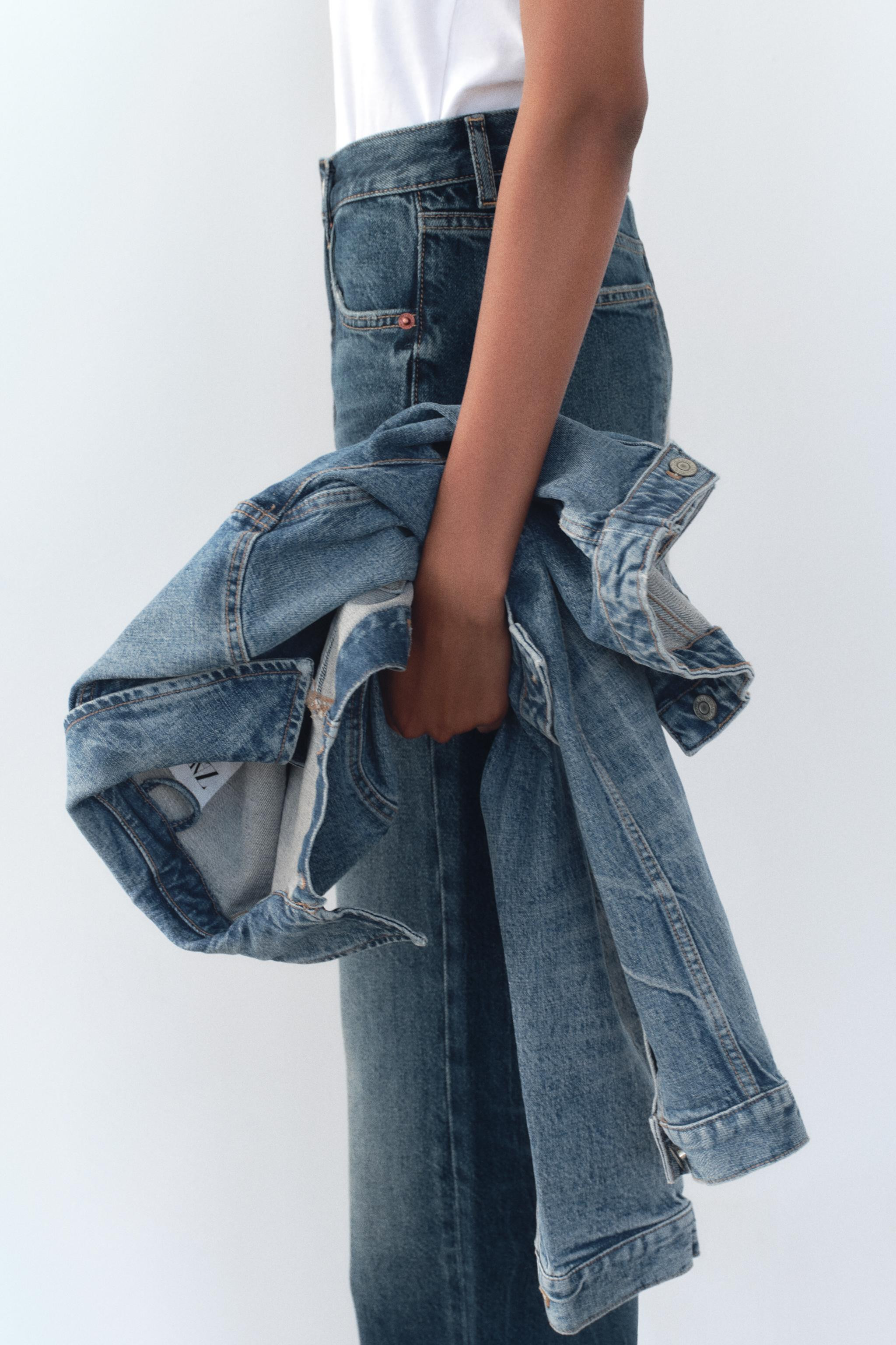 FULL LENGTH TRF HIGH RISE WIDE LEG JEANS | Zara US
