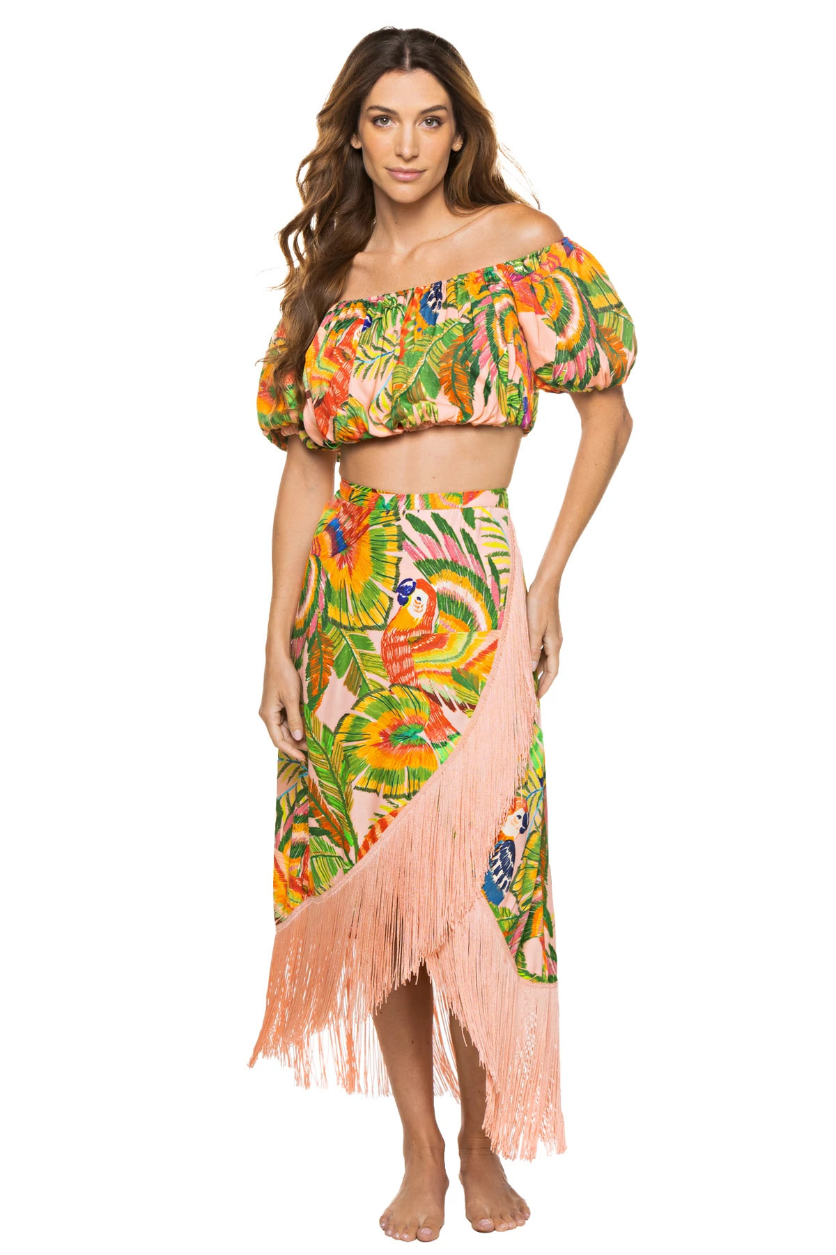 Macaw Leaves Crop Top | Everything But Water