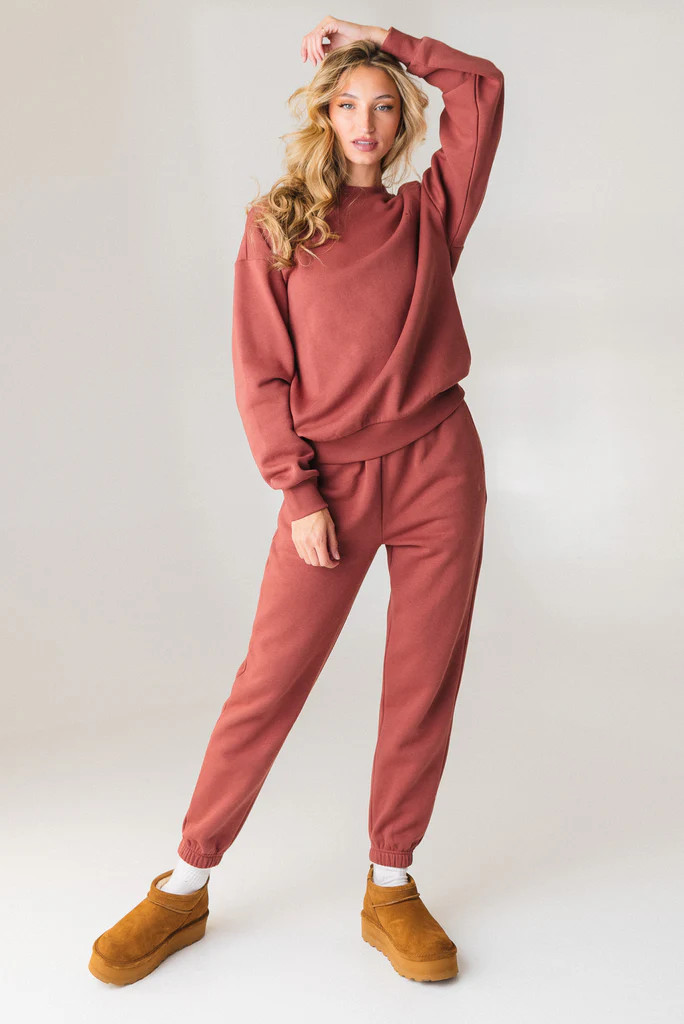 Vitality Uni Cozy Jogger - Rosewood | Vitality