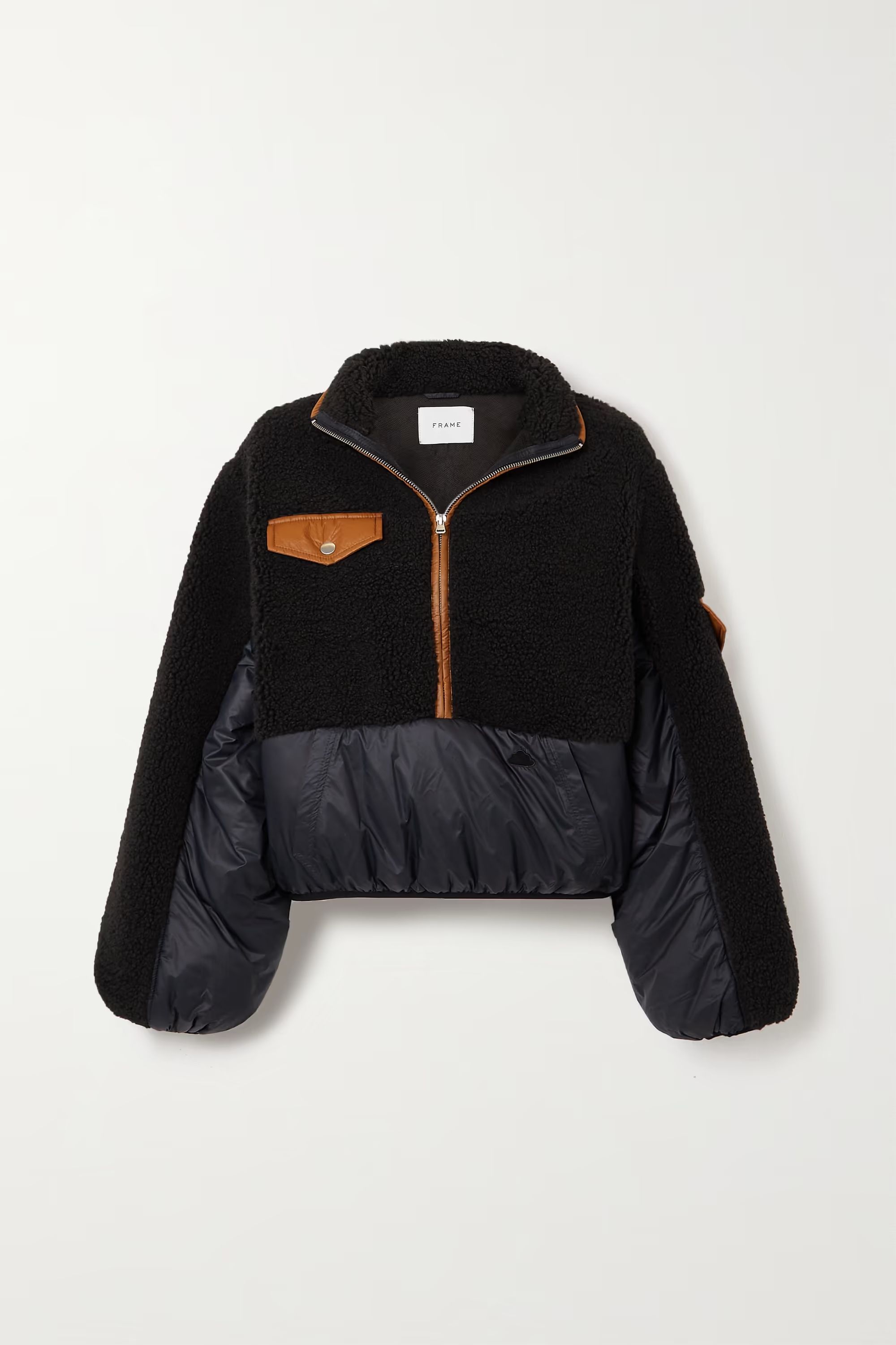 Fleece and padded shell jacket | NET-A-PORTER (US)