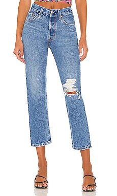 LEVI'S 501 Crop in Athens Slide from Revolve.com | Revolve Clothing (Global)