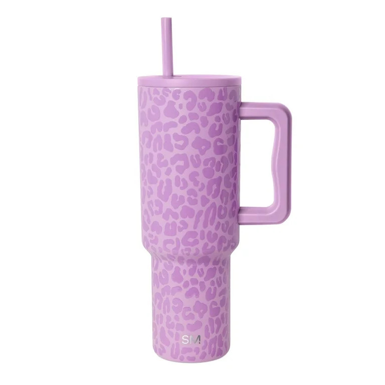 Simple Modern 40 fl oz Insulated Stainless Steel Trek Tumbler with Straw Lid | Electric Lavender ... | Walmart (US)