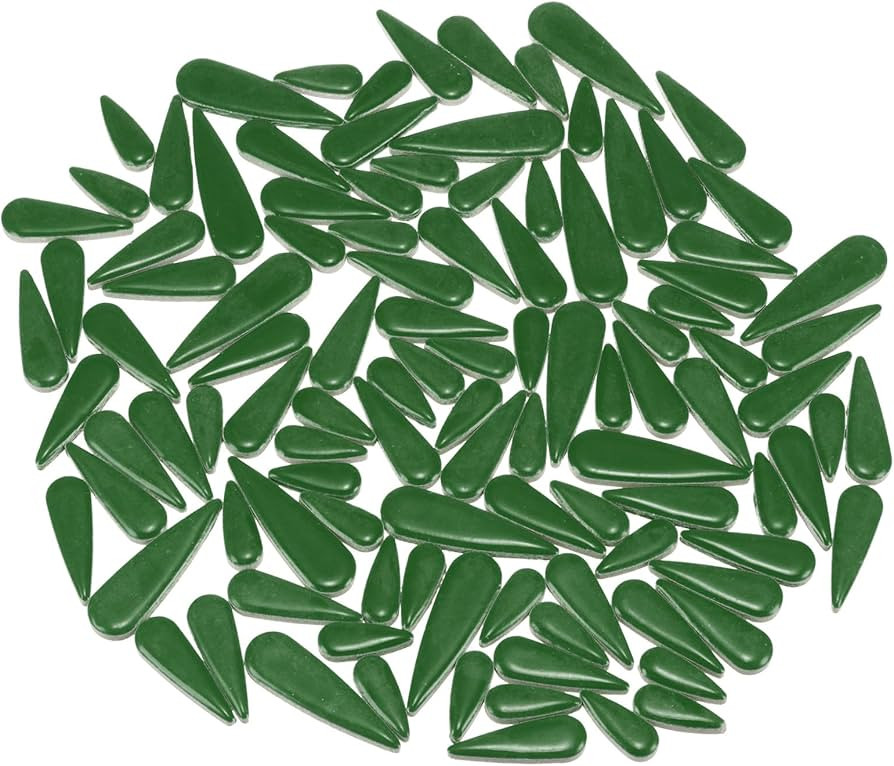 uxcell Ceramic Mosaic Tiles, 200g Teardrop Flower Leaves Tiles Mosaic Blocks for Art Craft and Ho... | Amazon (US)