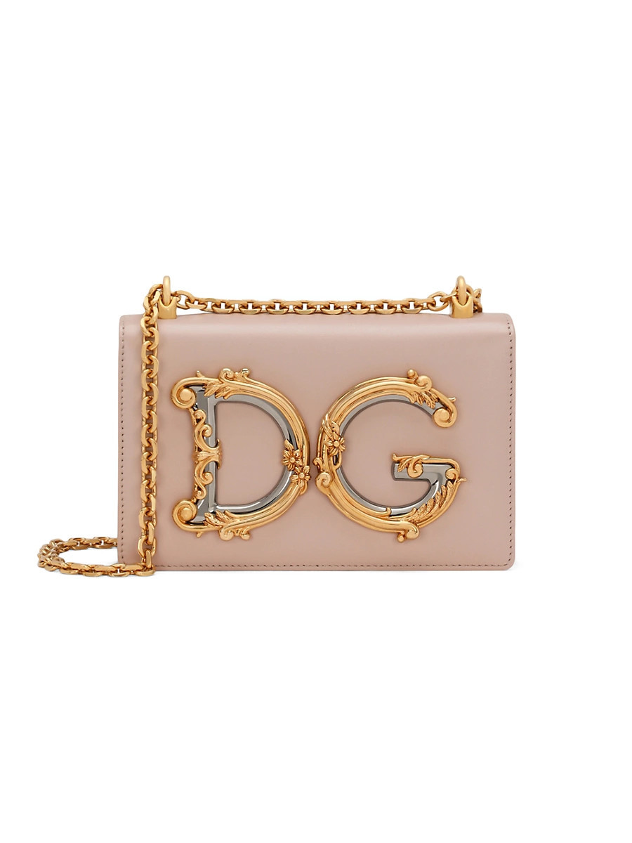 DG Girls Leather Crossbody Bag - Powder Pink | Saks Fifth Avenue