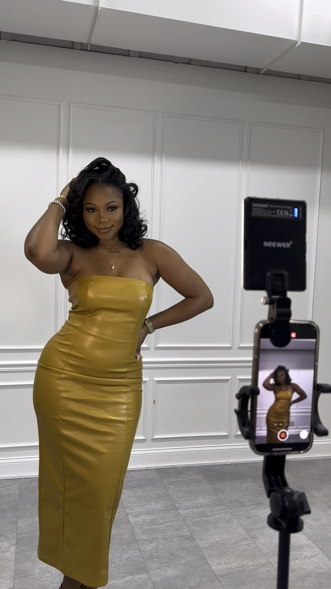 In LOVE with this dress 😭 fit me like a glove and sooo flattering. 

I am 5’9 | 200 lbs wearing a size large! 

#LTKmidsize #LTKfindsunder50 #LTKstyletip