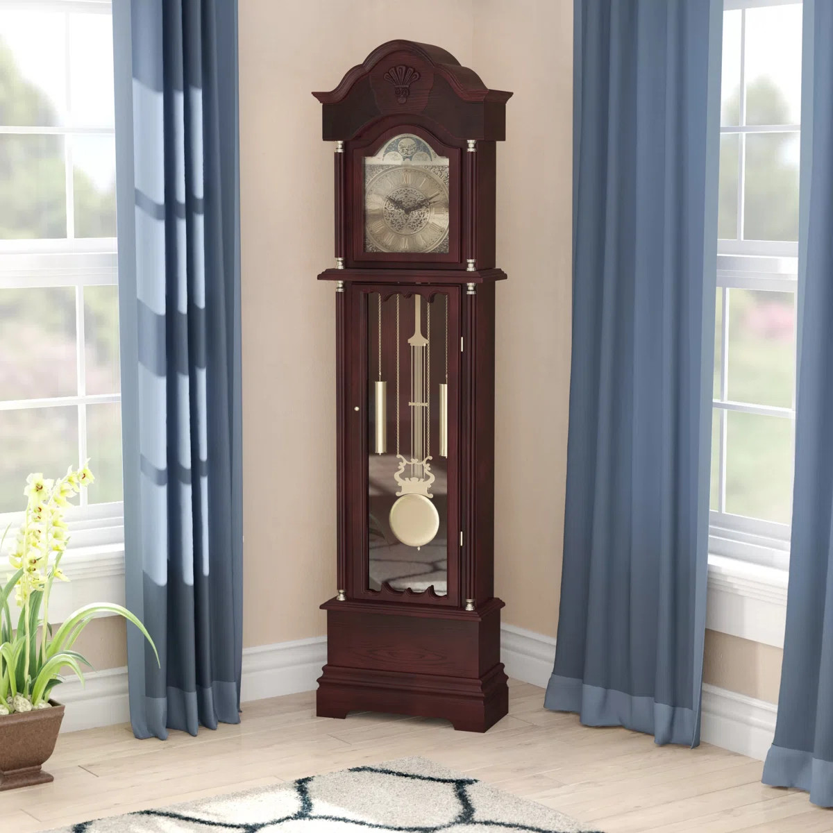 71.25'' H Wood Grandfather Clock | Wayfair North America