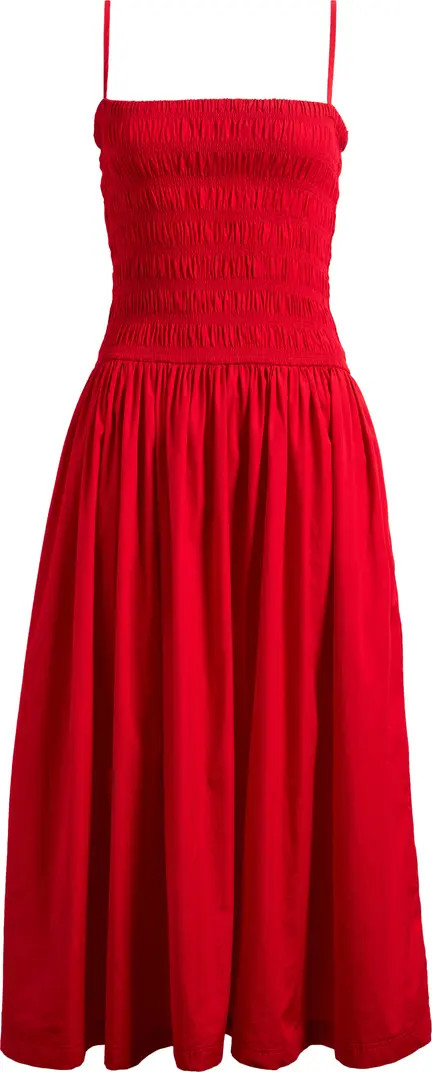 Madewell Smocked Cotton Poplin Maxi Dress | Nordstrom | Nordstrom