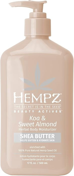 HEMPZ Koa & Sweet Almond Herbal Body Moisturizer for Women, 17 Fl. oz. - Moisturizing Lotion with... | Amazon (US)