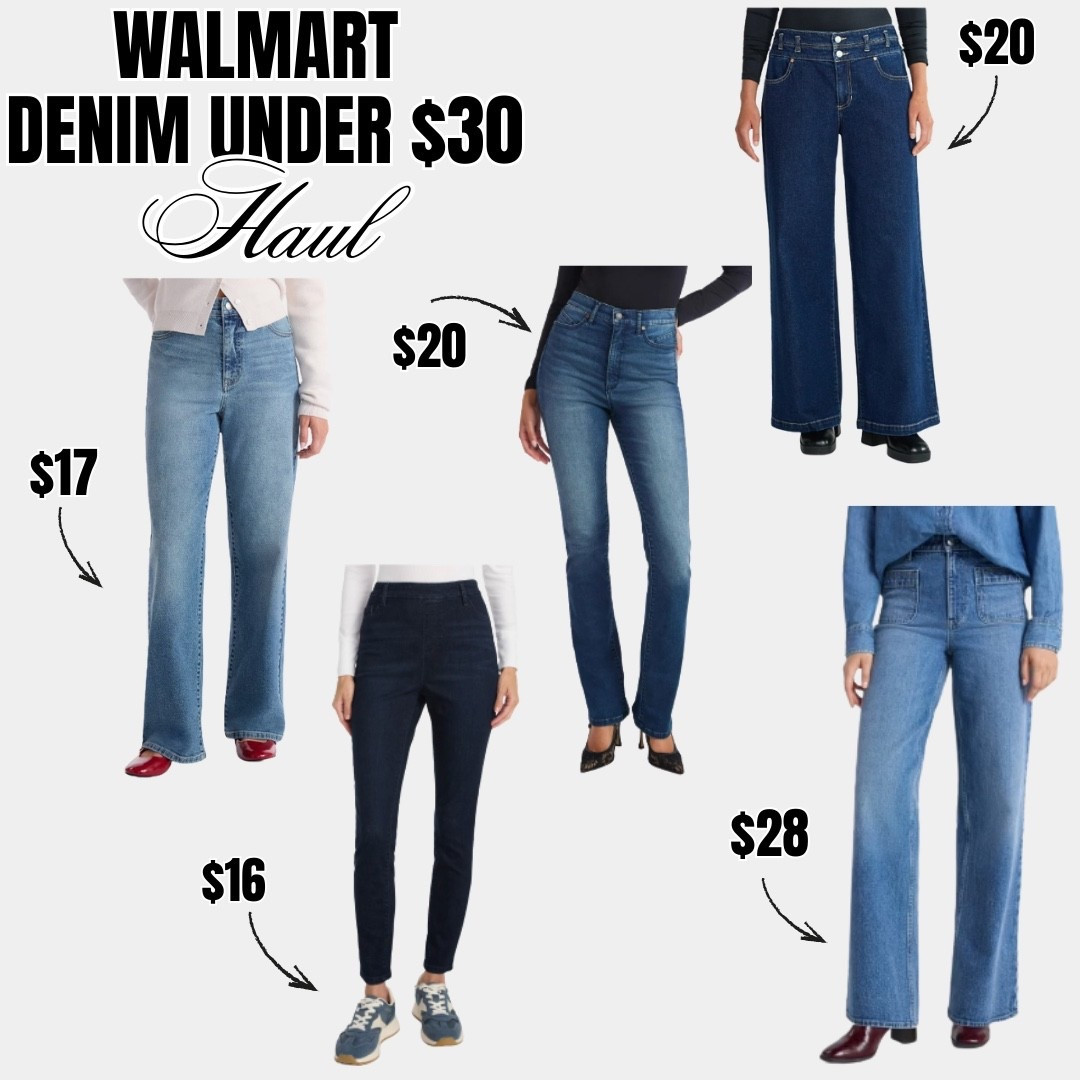 Sharing my top Walmart denim picks—all budget-friendly and SO good! From wide leg to straight and skinny fits, these are perfect everyday staples without the high price tag.

#LTKFindsUnder50 #LTKSeasonal #LTKWorkwear