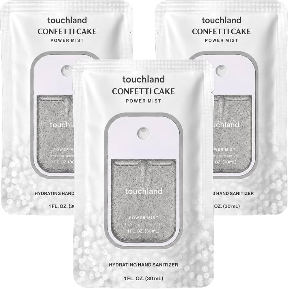 Touchland Hand Sanitizer Spray, Confetti Cake Trio - 3 x 1 FL OZ | Amazon (US)