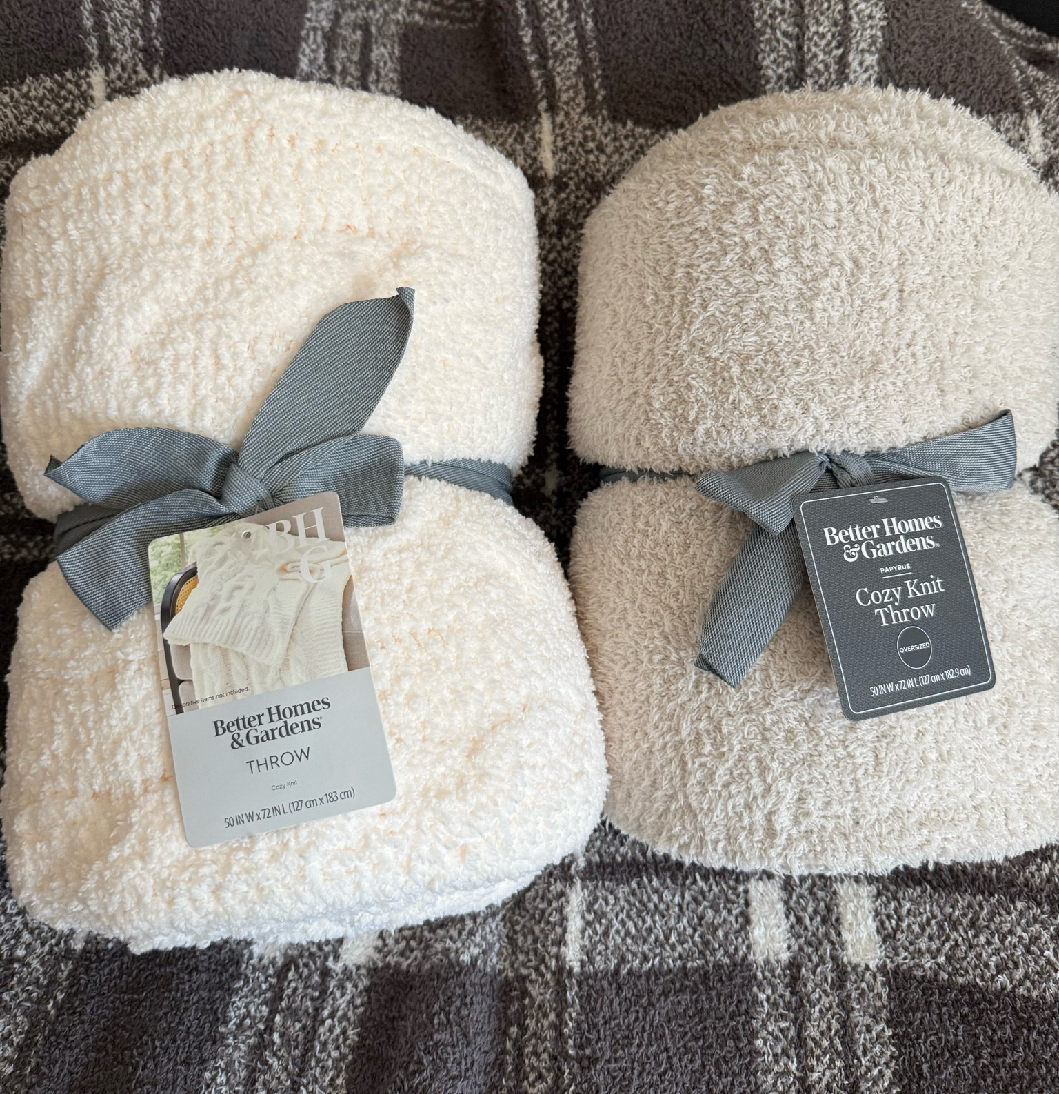 These blankets remind me so much of the barefoot dreams blankets for a fraction of the cost.  I have them in MULTIPLE colors but the brown plaid is one of my faves. They make a great gift idea for anyone on your list.

Gift guide. Cozy blanket. Winter style. Home finds. Homebody. 

#LTKGiftGuide #LTKHome #LTKFindsUnder50