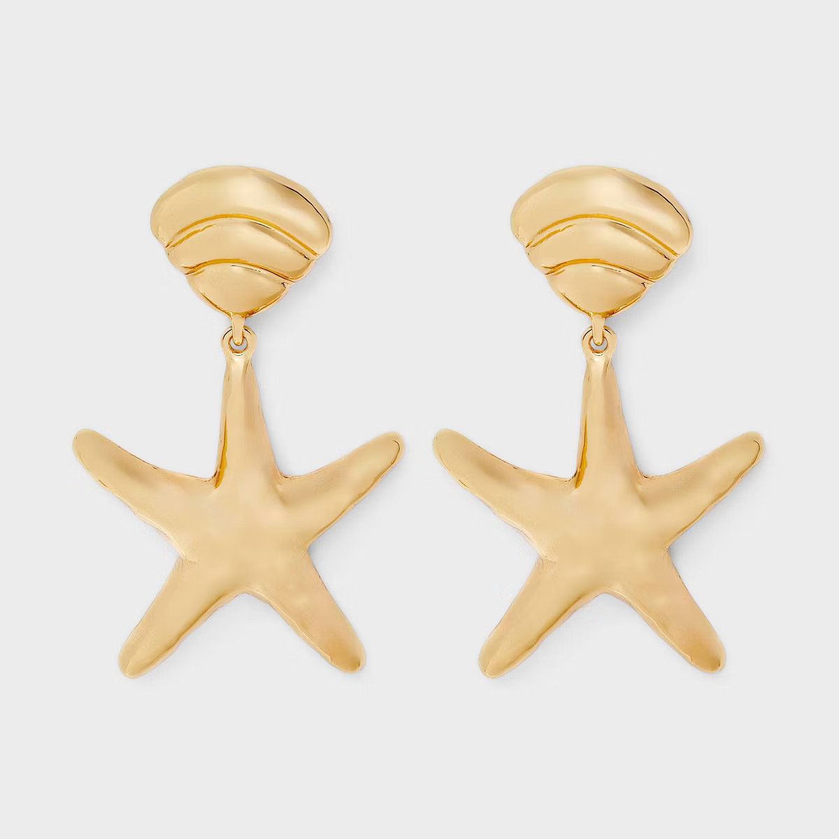 Starfish Drop Earrings - A New Day™ Gold | Target