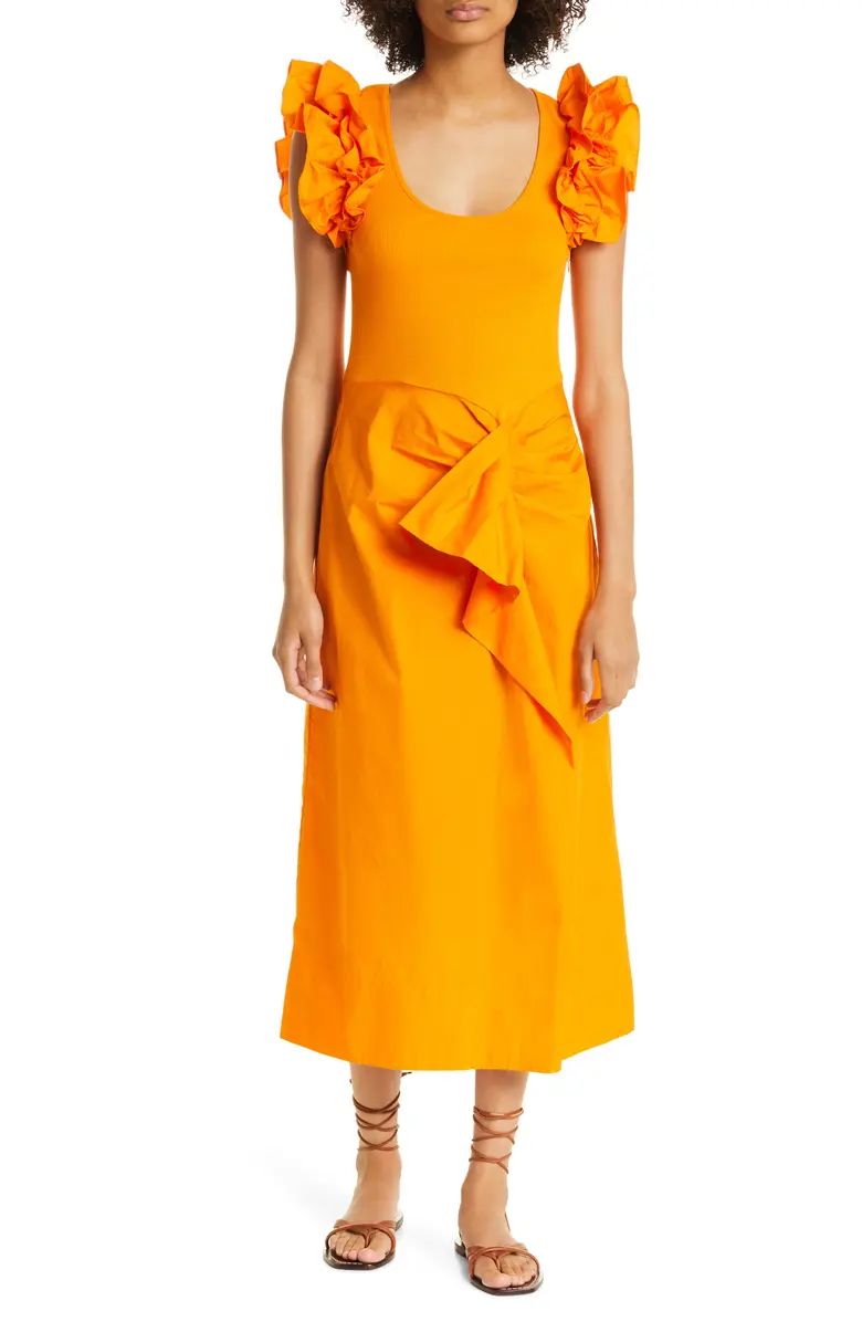 Ulla Johnson Isabella Mix Media Cotton Dress | Nordstrom | Nordstrom