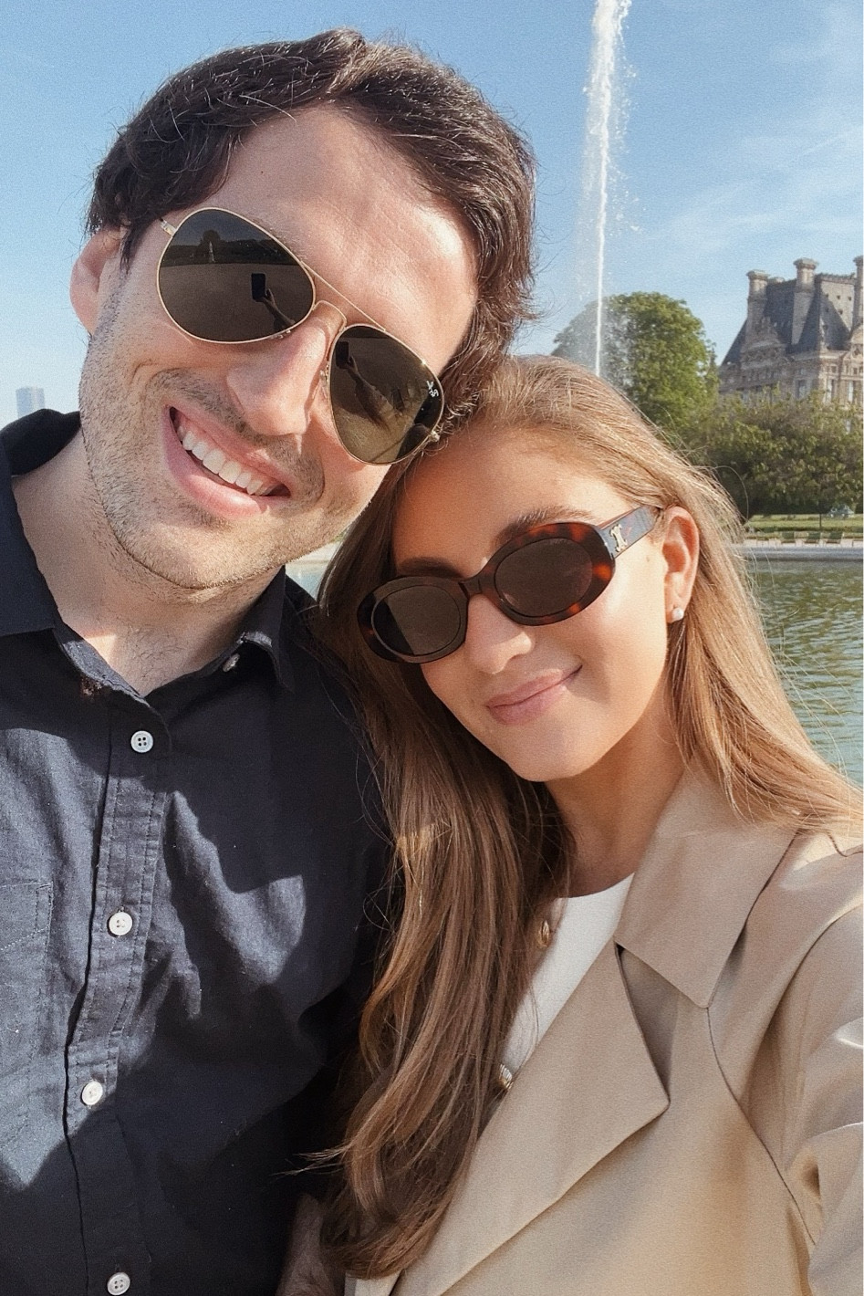 Parisian couples outfit 🇫🇷 wearing a small in the classic trench

#LTKFamily #LTKMens #LTKTravel