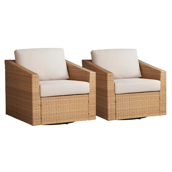 Tiaka 2- Person Outdoor Seating Group with Cushions | Wayfair North America