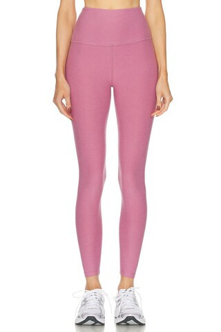 Beyond Yoga Spacedye Caught in The Midi High Waisted Legging in Pink | FWRD 