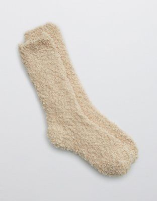 Aerie Fuzzy Crew Socks | American Eagle Outfitters (US & CA)