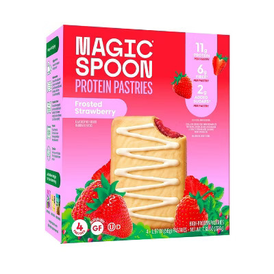 MAGIC SPOON Frosted Strawberry Protein Pastries - 7.8oz/4ct | Target