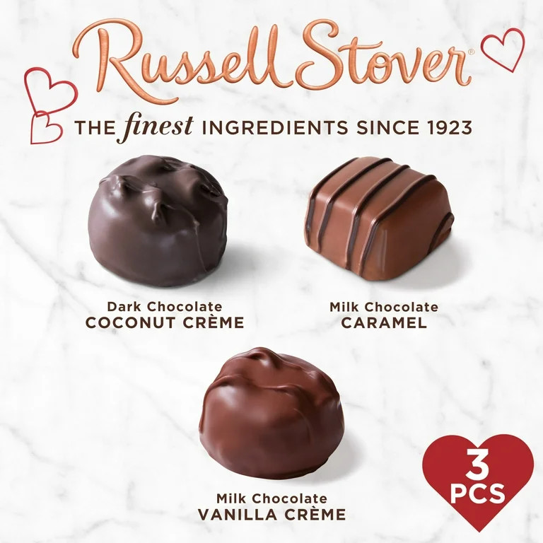 Russell Stover Valentine's Day Red Photo Heart Chocolate Candy Gift Box, 1.5 oz. | Walmart (US)