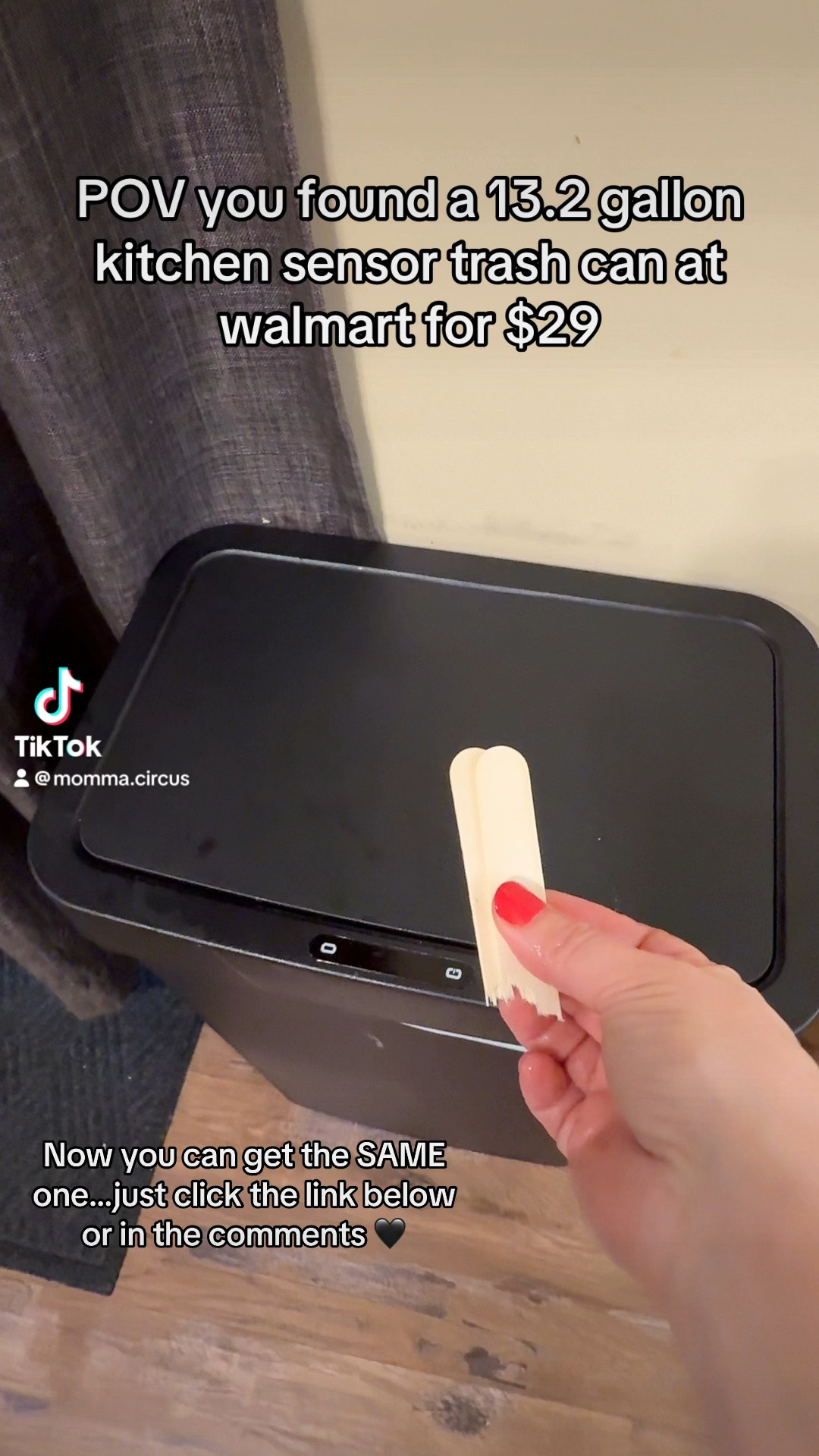 BOUGEE on a BUDGET Automatic Trash Bin🖤 #walmartfinds #trashcan #garbagecan #sensor #kitchen 

#LTKSaleAlert #LTKCyberWeek #LTKHome