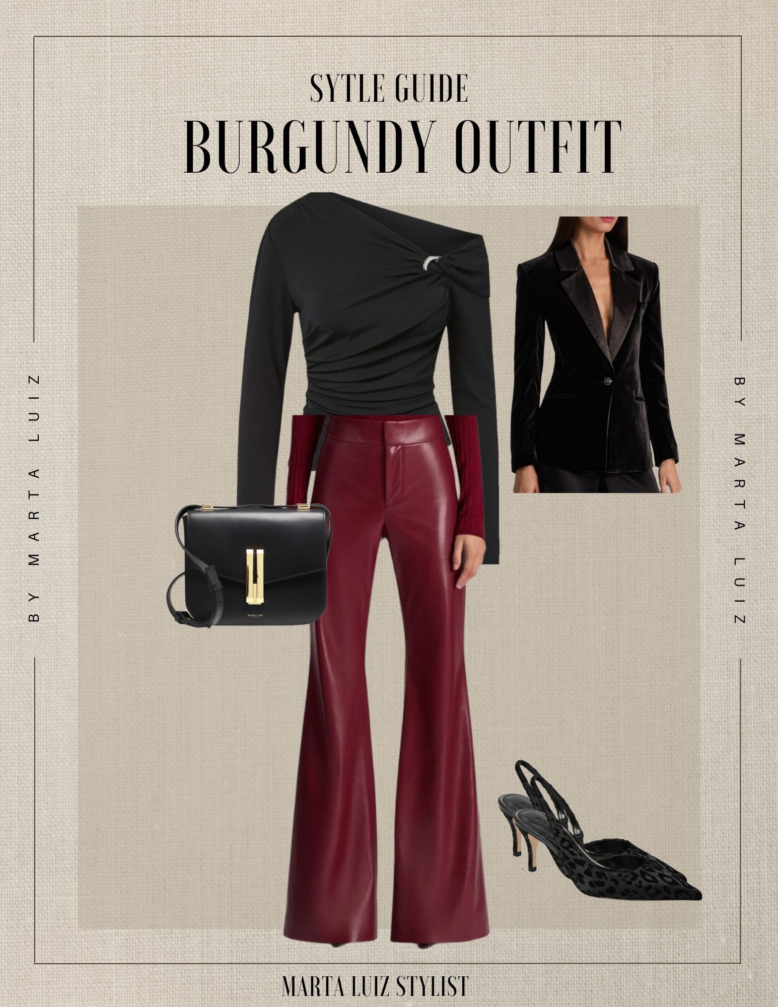 Elevated winter outfit with burgundy + black 
Winter trends 

#LTKootd #LTKHoliday