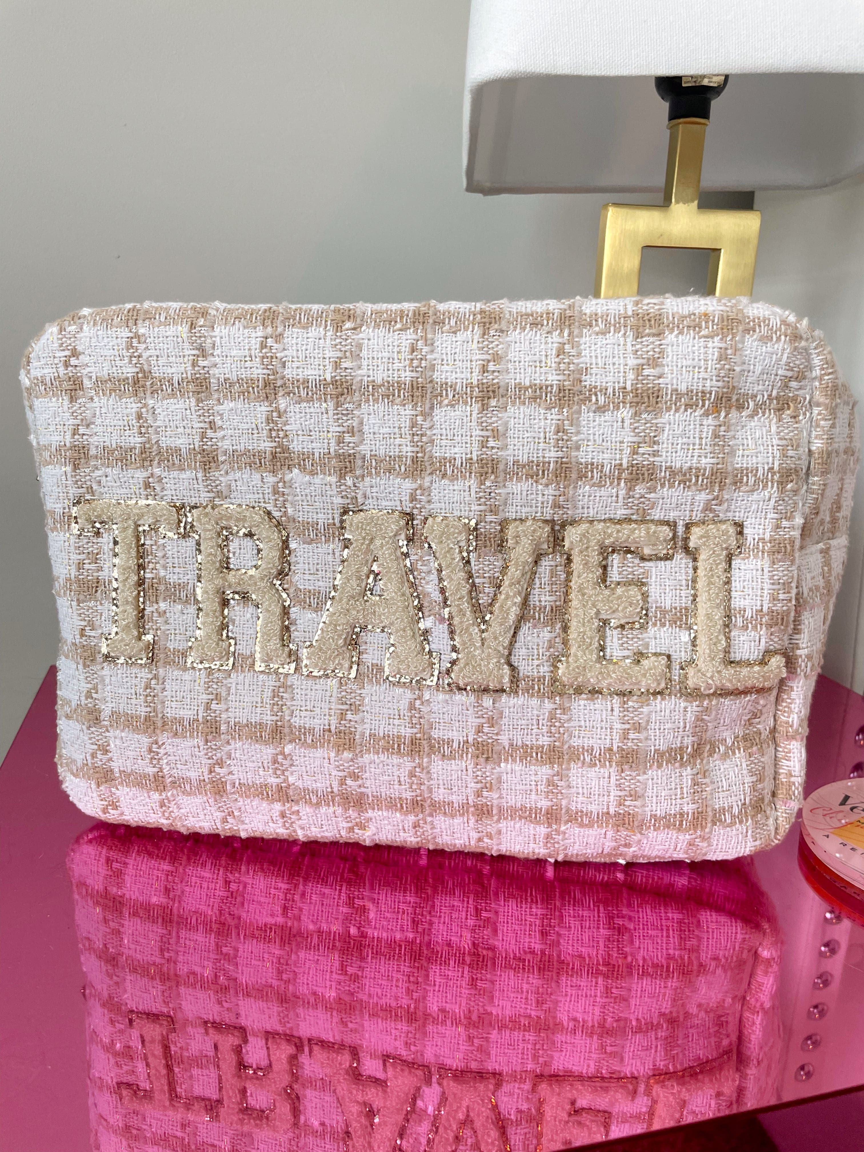 Travel Bag XL - Beige Plaid | KenzKustomz