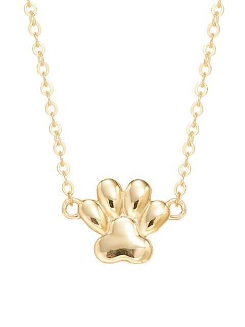 Saks Fifth Avenue 14K Yellow Gold Dog Paw Pendant Necklace on SALE | Saks OFF 5TH | Saks Fifth Avenue OFF 5TH