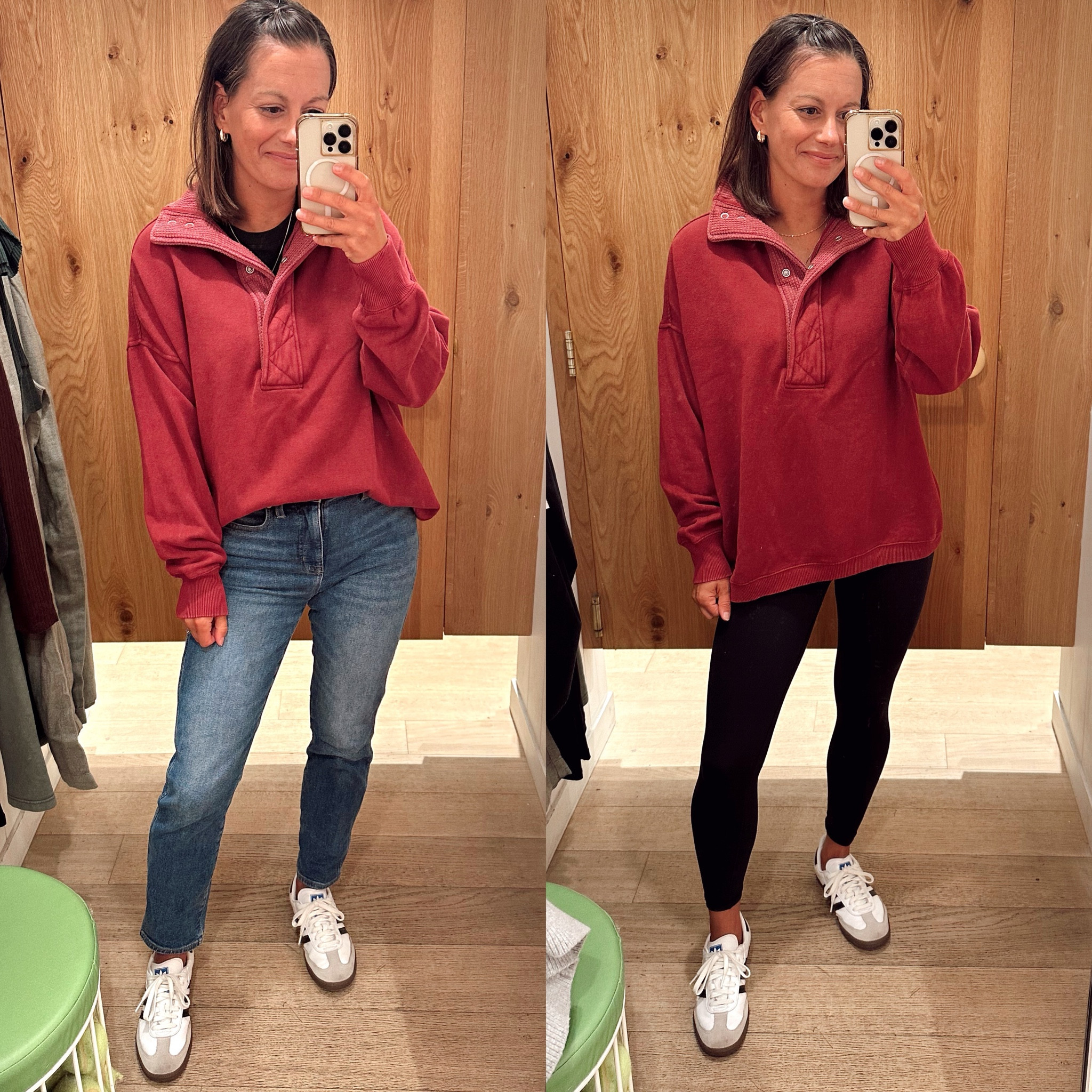 Aerie try on haul! Sweatshirt runs big - I sized down to an xs. Leggings run true to size - I’m in the small. 



#LTKFindsUnder50 #LTKActive #LTKFallSale
