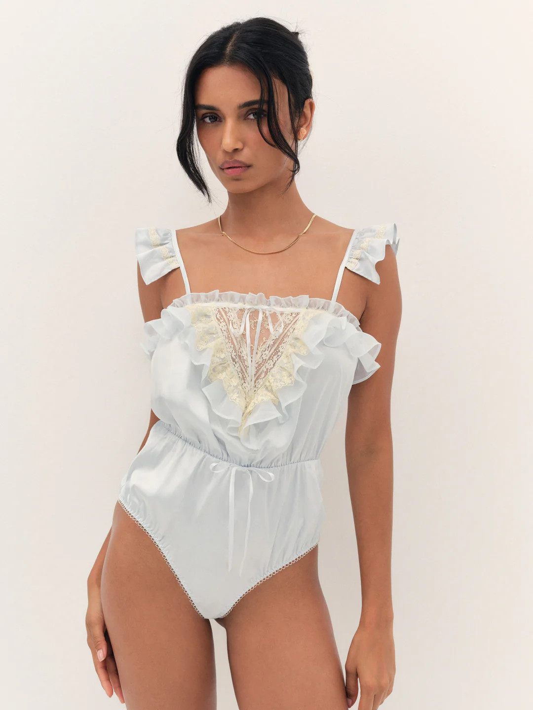 Cleo Romper — Blue | For Love & Lemons